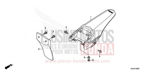 REAR FENDER (CRF80FB/CRF100FB) CRF100FB de 2011